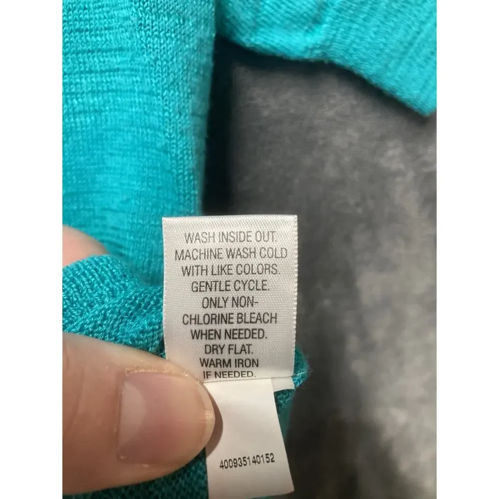 Croft & Barrow Lot of 2 Button Cardigans 3/4 Slv Pink/Teal Petite PS Soft Girl